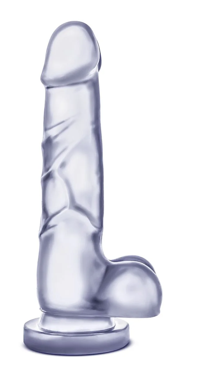 B Yours Sweet 'N Hard Dildo Met Ballen - Transparant B Yours Sweet 'N Hard Dildo Met Ballen - Transparant