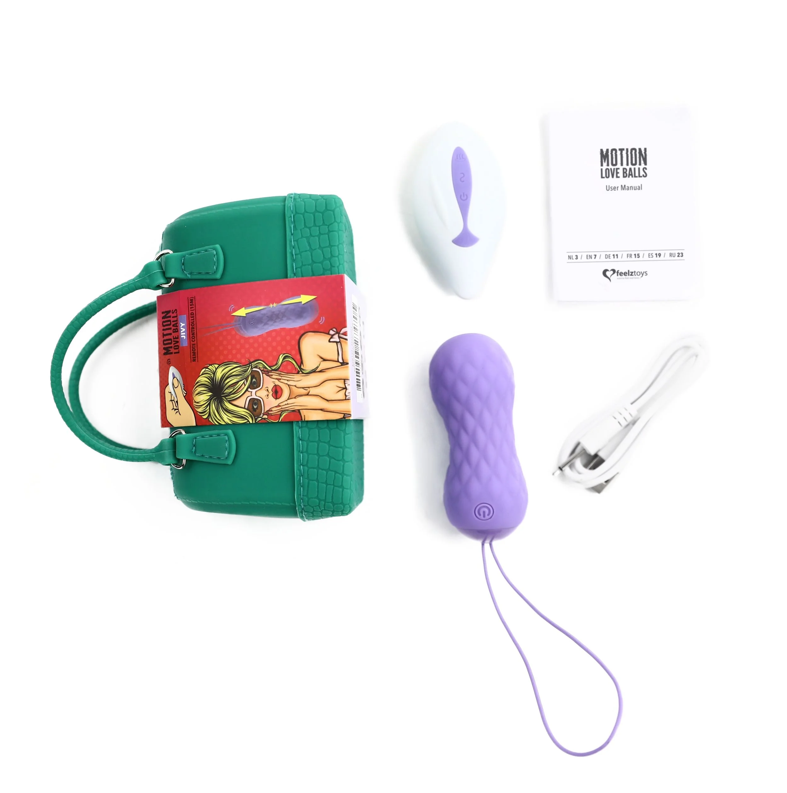 Feelztoys - Motion Love Balls Jivy Met Afstandsbediening Feelztoys - Motion Love Balls Jivy Met Afstandsbediening
