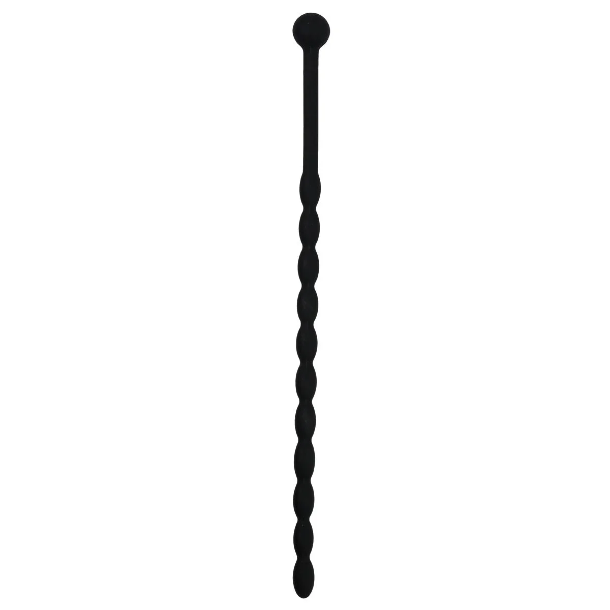 Geribbelde Siliconen Dilator - Zwart Geribbelde Siliconen Dilator - Zwart