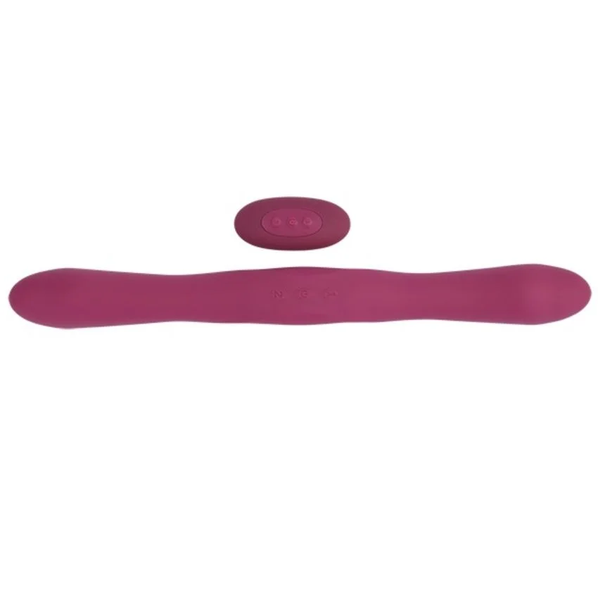 Doc Johnson - Dubbele Vibrator met Afstandsbediening - Rood Doc Johnson - Dubbele Vibrator met Afstandsbediening - Rood